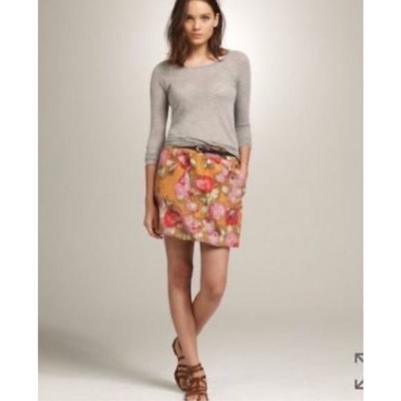 J CREW bubbled hem floral skirt - Picture 2 of 8